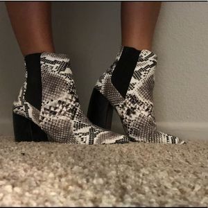 Windsor Snakeskin booties